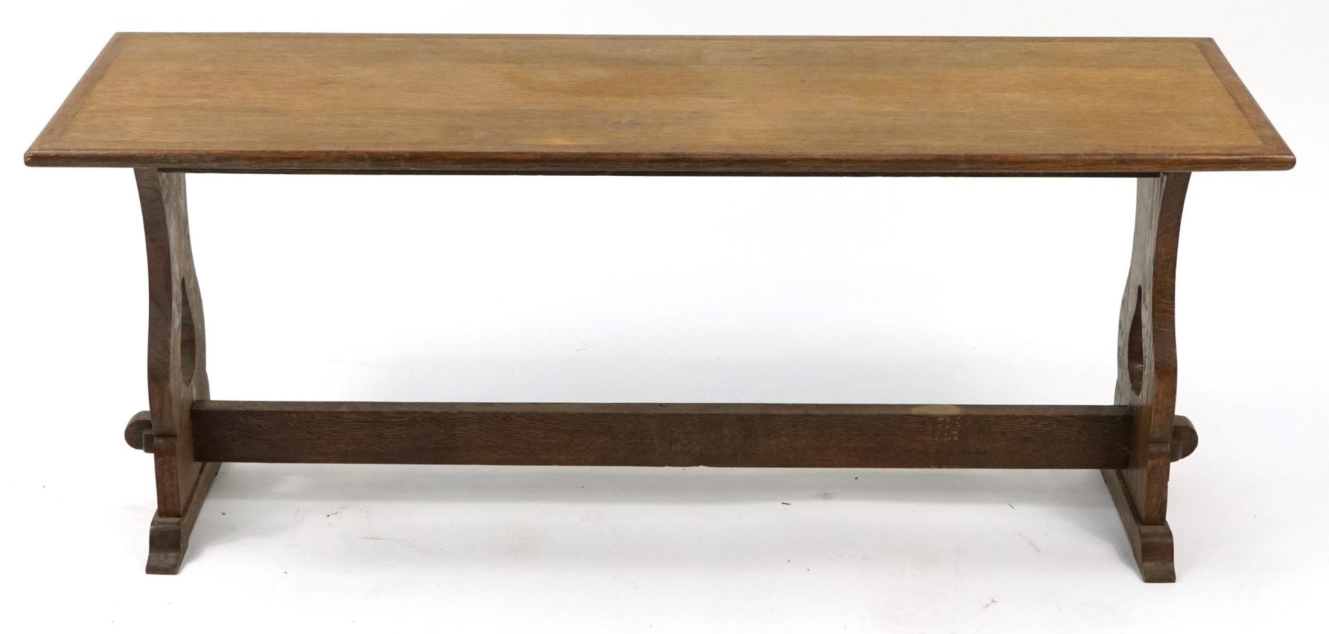 Rectangular oak coffee table, 47cm H x 116cm W x 37.5cm D - Bild 3 aus 4