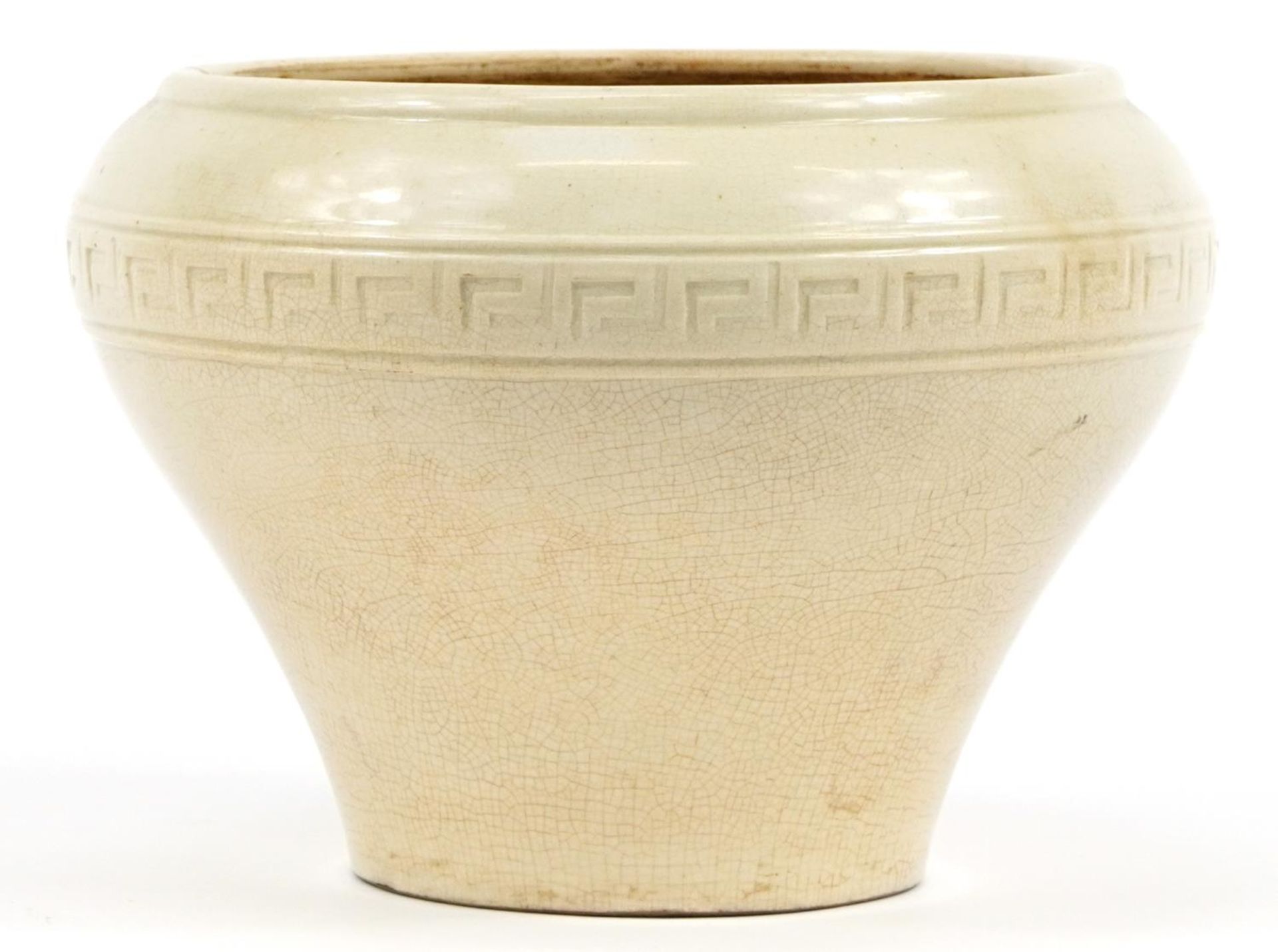 Korean porcelain baluster vase having a white glaze, 20cm high