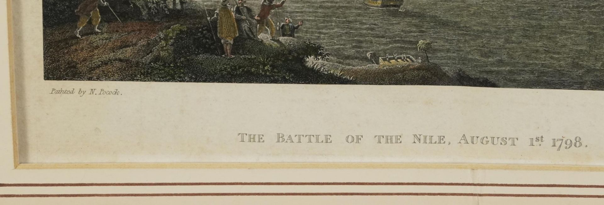 After Nicholas Pocock - The Battle of the Nile, August 1st 1798, 19th century engraving published - Bild 3 aus 5
