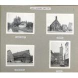Collection of black and white photographs arranged in four albums including Sweden and Norway
