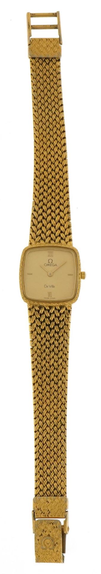 Omega, ladies Omega Deville quartz wristwatch, the case numbered 1375, the case 20mm wide - Image 2 of 6