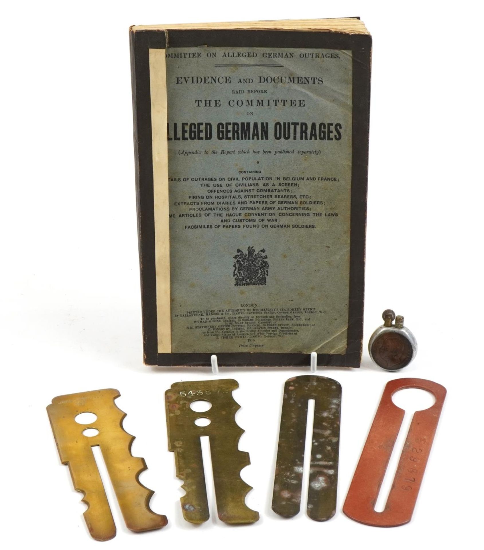 Militaria comprising The Evidence and Documents Laid Before the Committee of Alleged German