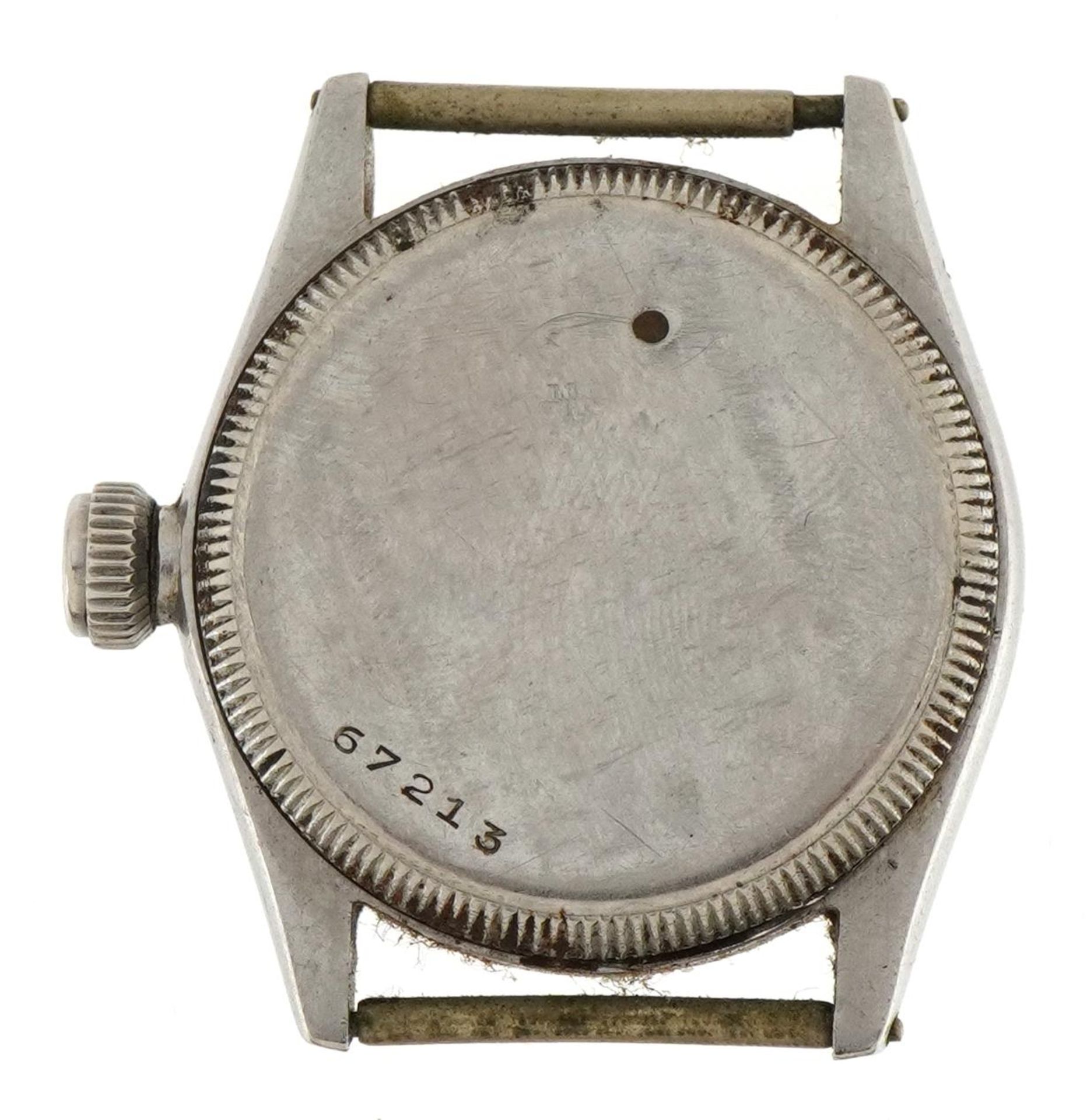 Oyster Watch Company, gentlemen's stainless steel wristwatch with subsidiary dial, the case number - Image 2 of 3