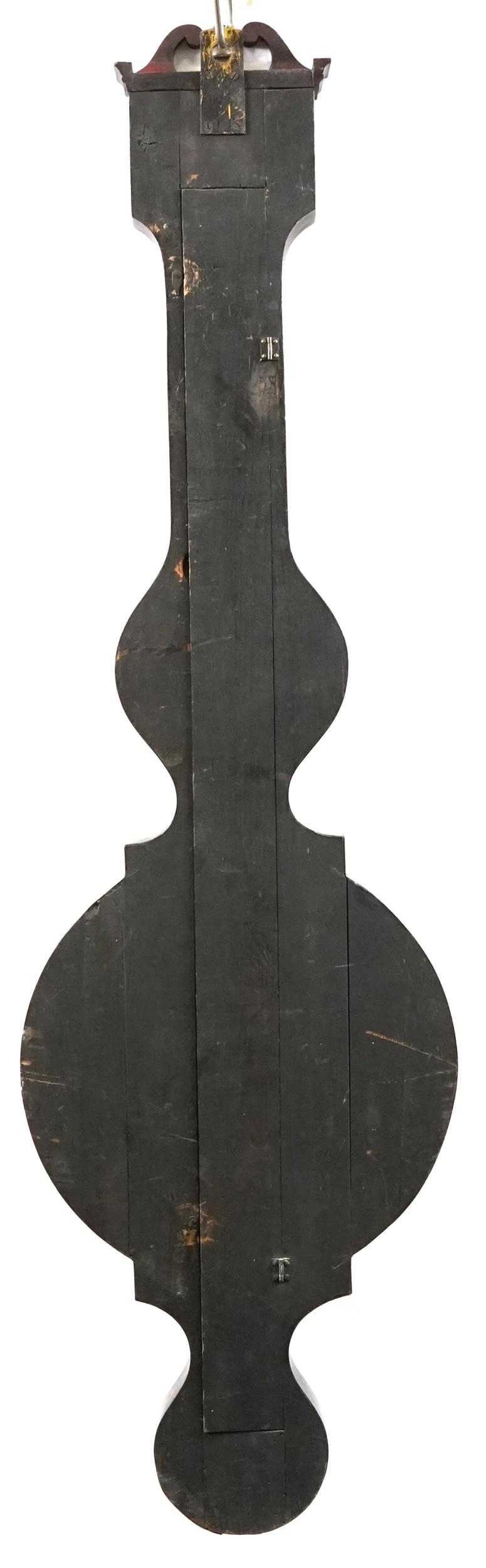 Zuccuni Co, rosewood barometer with broken swan neck pediment, 110cm high - Image 2 of 3