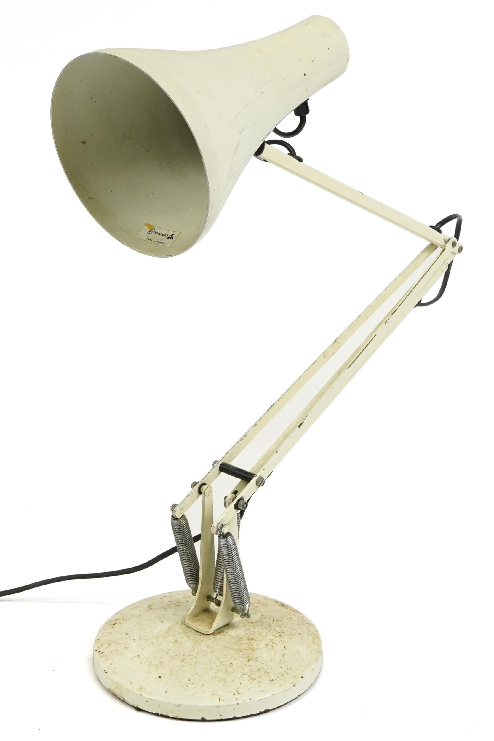 Vintage white enamel Anglepoise table lamp