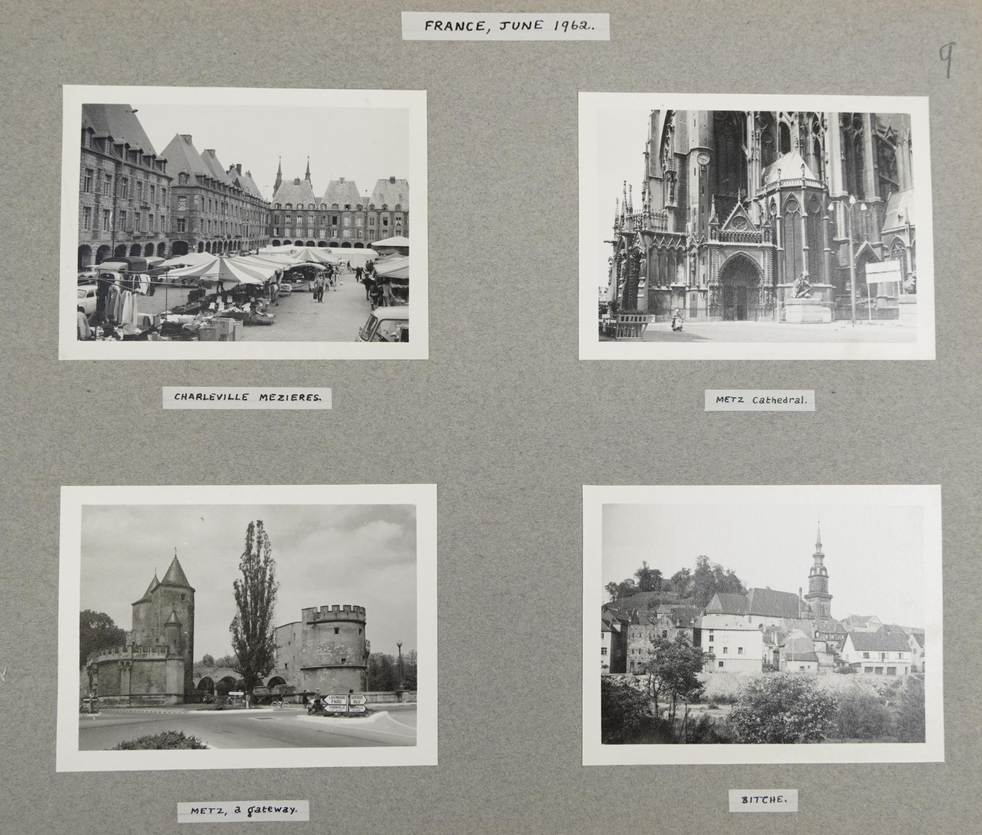 Collection of black and white photographs arranged in four albums including Sweden and Norway - Bild 5 aus 15