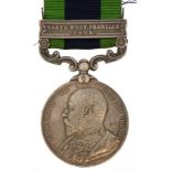 Edward VII British military India General Service medal with North West Frontier 1908 bar housed