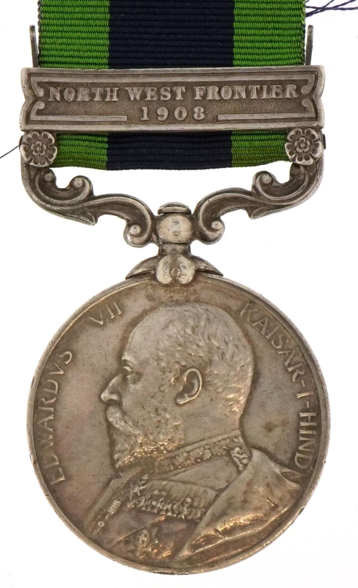 Edward VII British military India General Service medal with North West Frontier 1908 bar housed