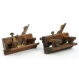 Two 19th century boxwood plough planes including John Moseley & Son and Marples & Son numbered 1943
