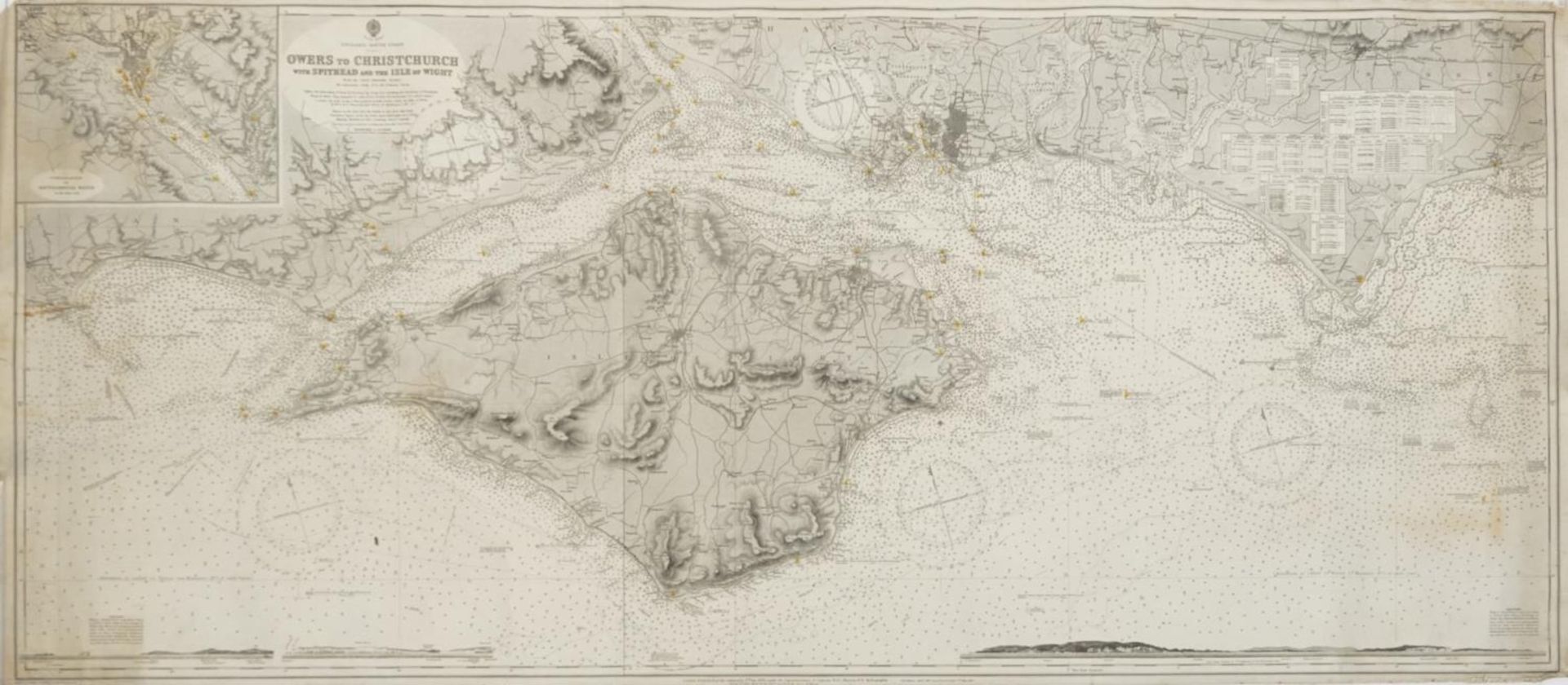 Three Canvas backed Admiralty maps - Bild 2 aus 12