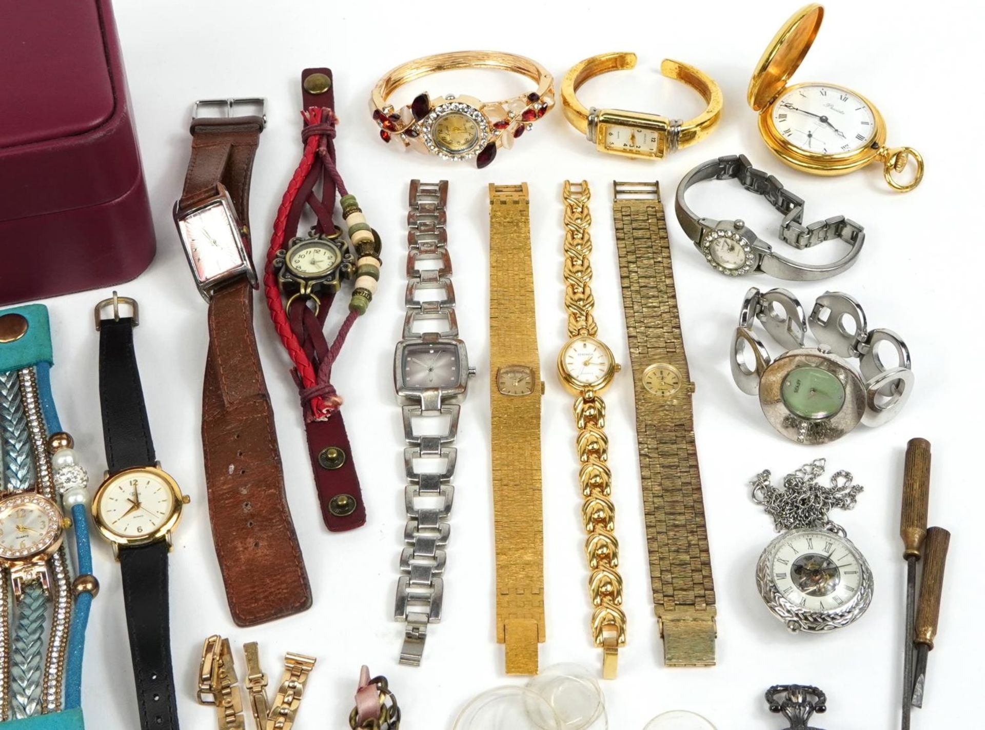 Large collection of vintage and later ladies and gentlemen's wristwatches and pocket watches - Image 3 of 5