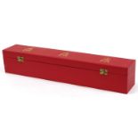 Royal interest Elizabeth II document box, 56cm in length