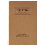 Perpetua, A Notable Type Face by Eric Gill, published by Stephenson, Blake & Co Ltd