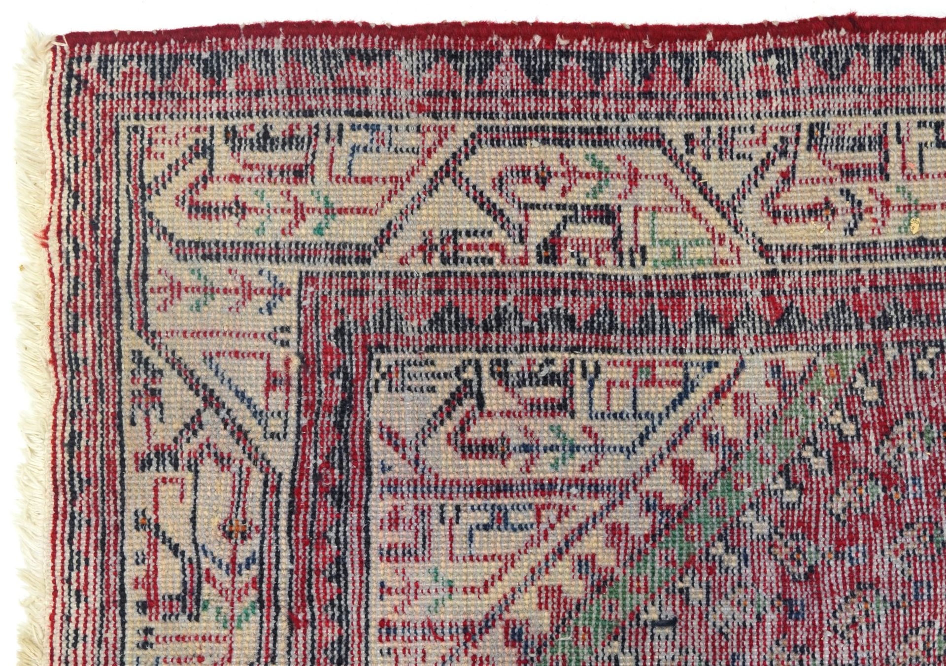 Rectangular Middle Eastern red ground rug, 155cm x 105cm - Bild 6 aus 6