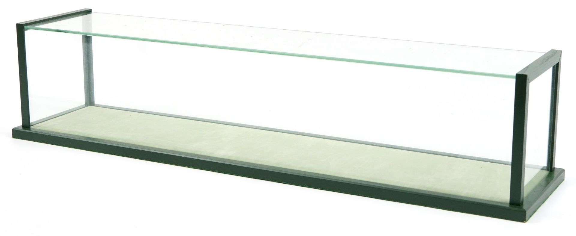 Glazed collector's model display case, 14.5cm H x 65.5cm W x 15.5cm D - Bild 2 aus 3