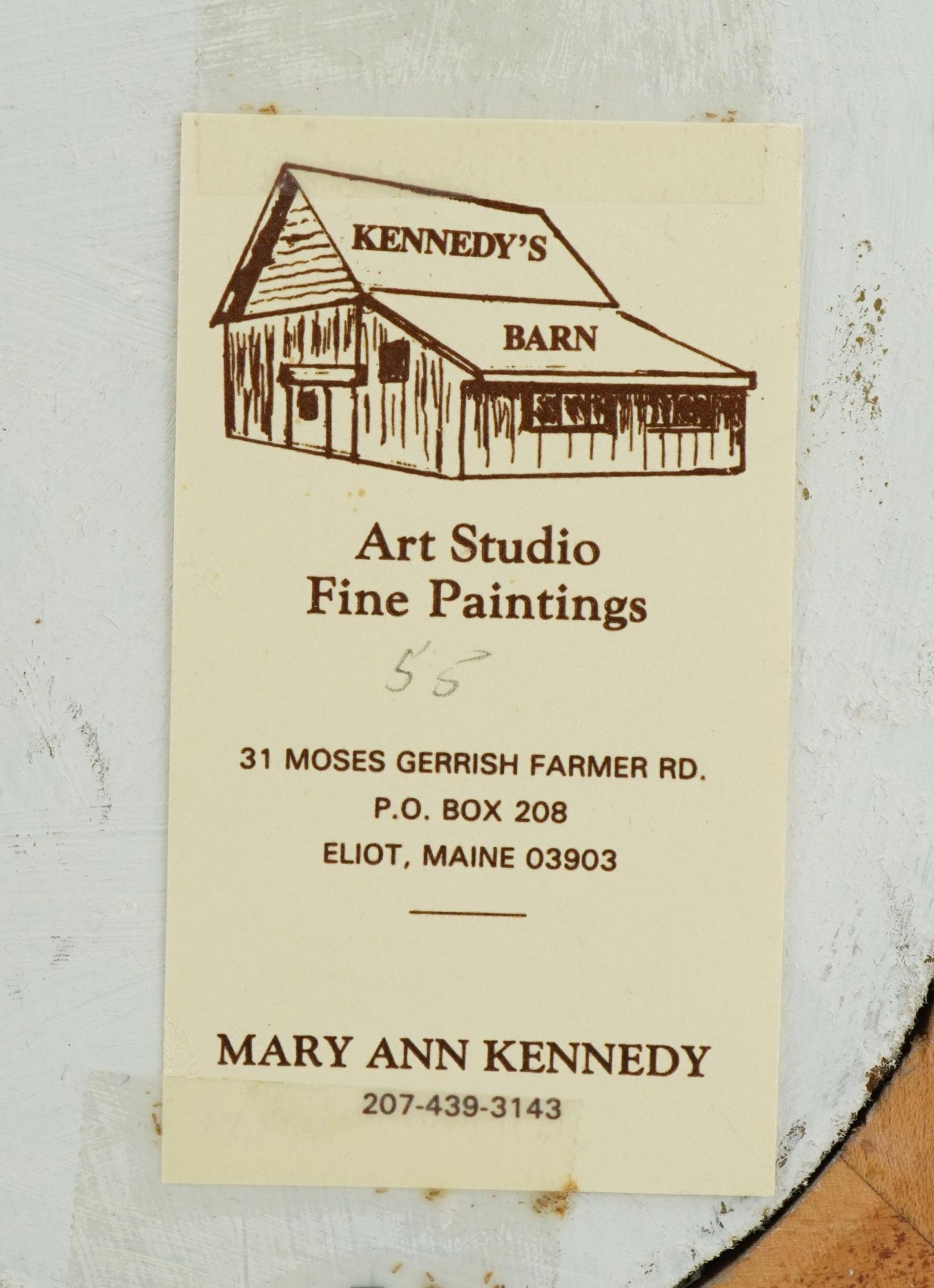 Mary Ann Kennedy - Still life flowers and village street scenes, four oil on boards, each with label - Image 22 of 22