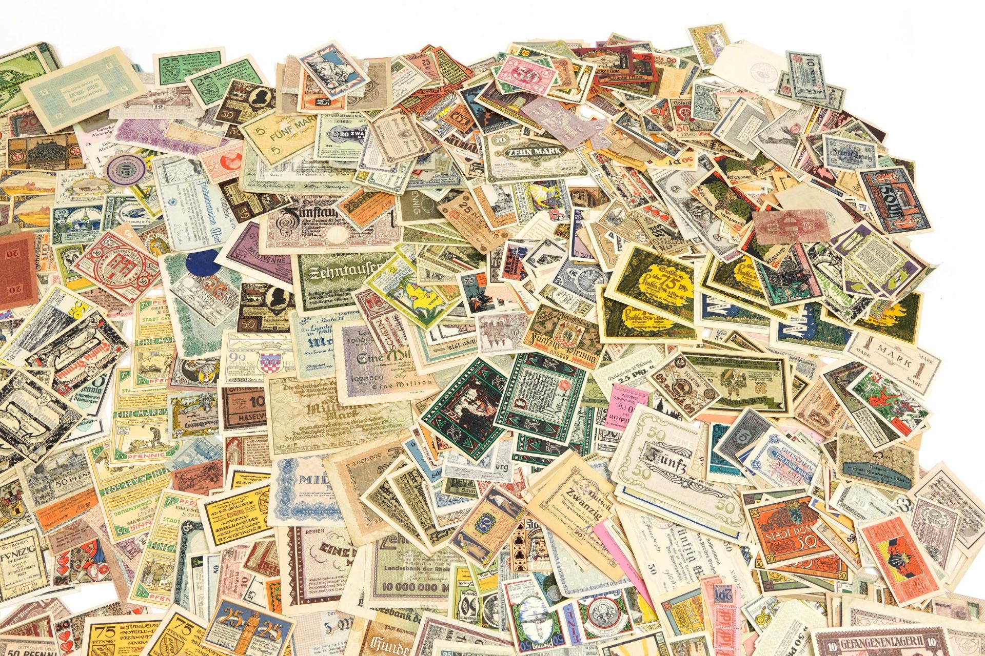 Extensive collection of early 20th century and later German banknotes - Image 6 of 12