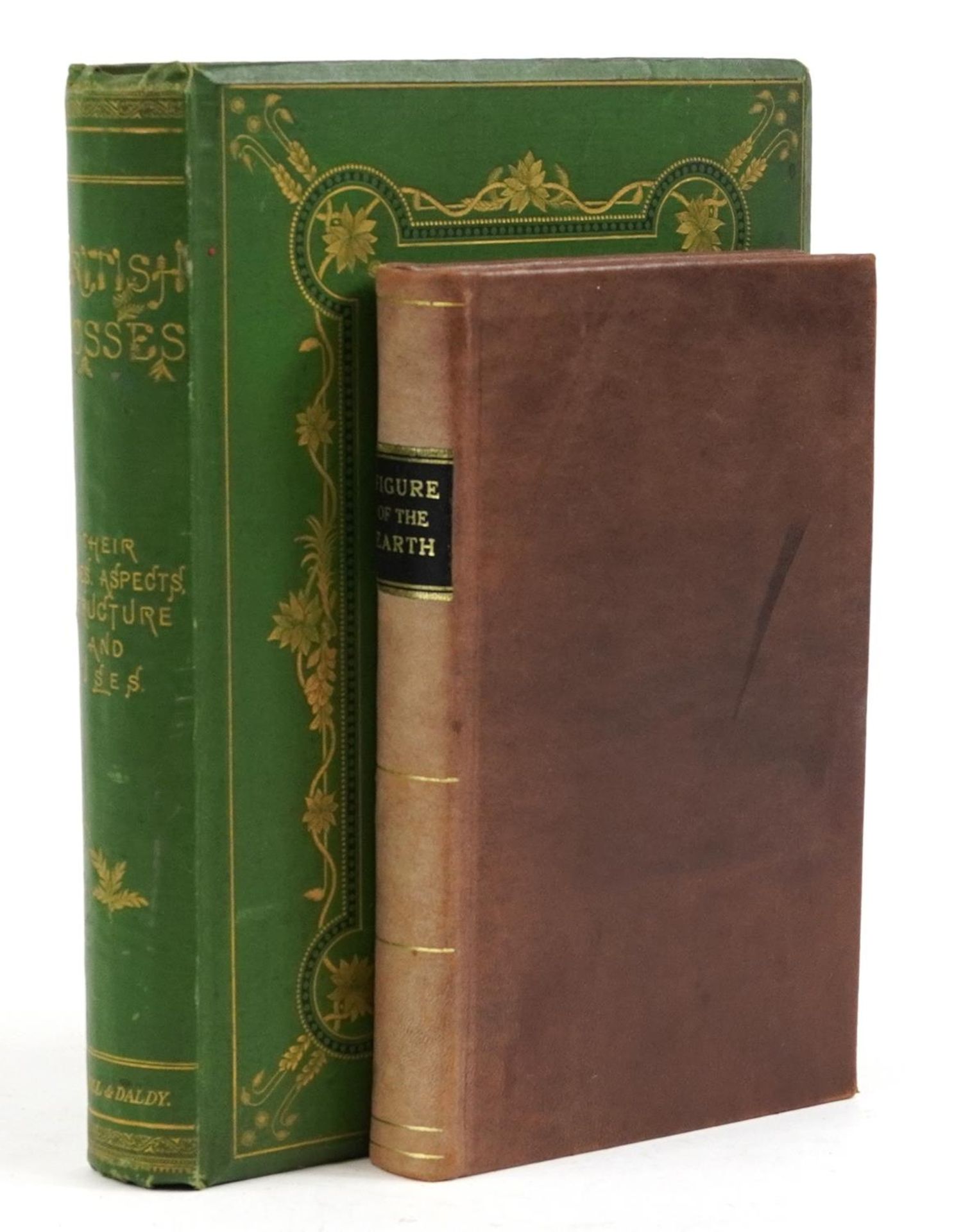 Two antique hardback books comprising British Mosses by F E Tripp published London Bell & Daldy,