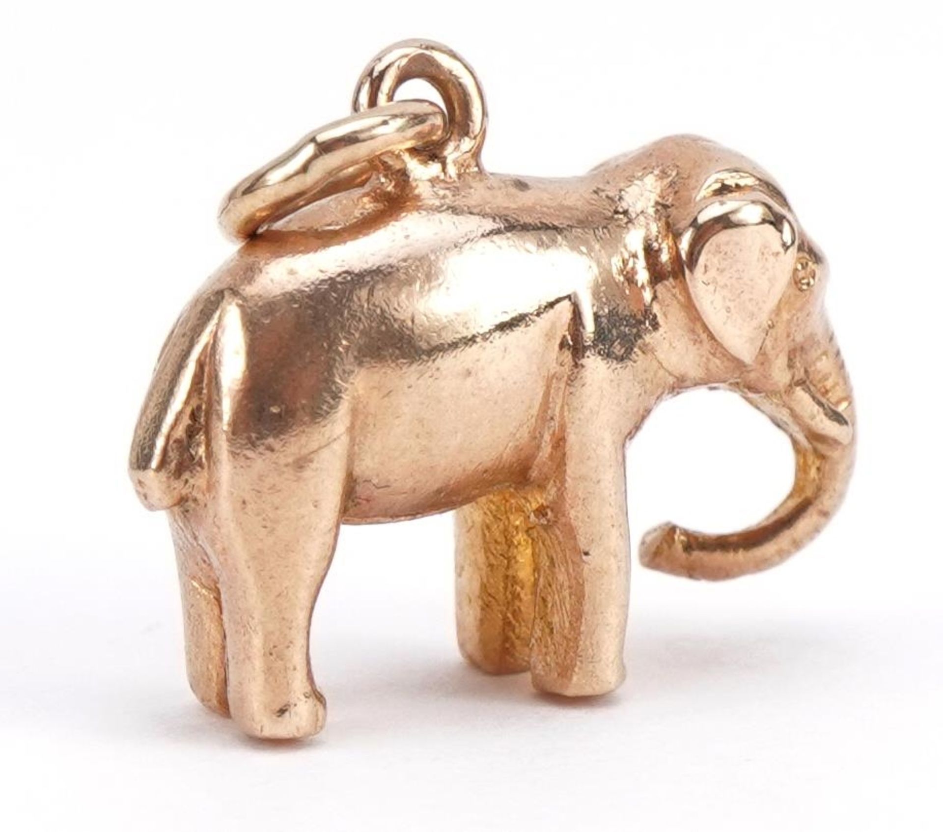 9ct gold elephant charm, 1.5cm wide, 4.2g - Image 2 of 3