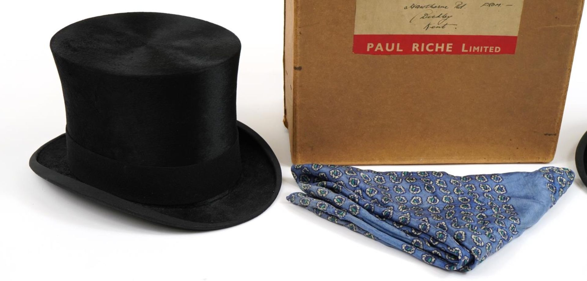 Gentlemen's Scott & Co Piccadilly moleskin top hat with box and a Dunn & Co gentlemen's bowler hat - Image 2 of 6