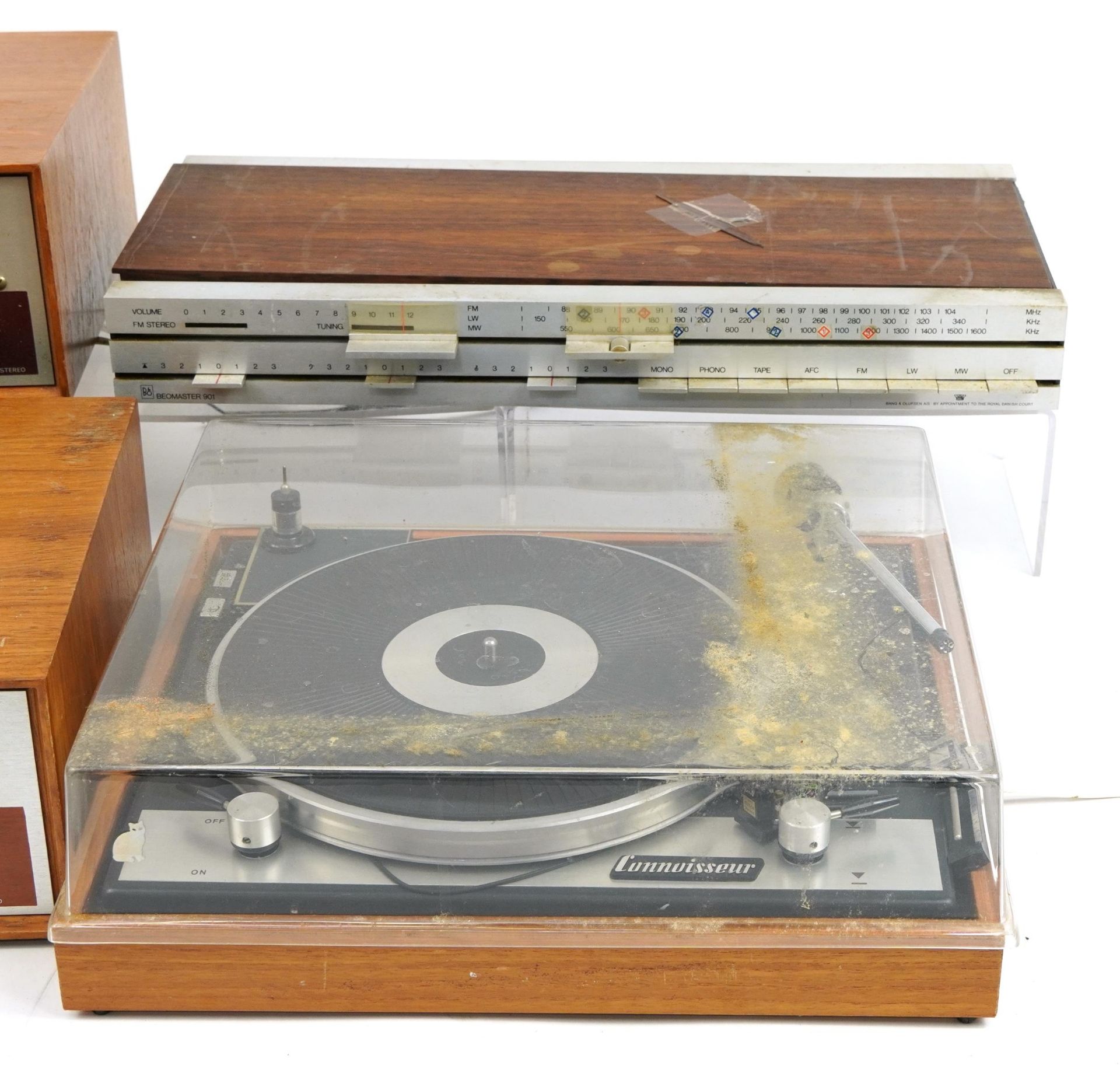 Vintage audio equipment including Connoisseur turntable, Rogers Ravensbourne amplifier, Rogers - Bild 3 aus 4