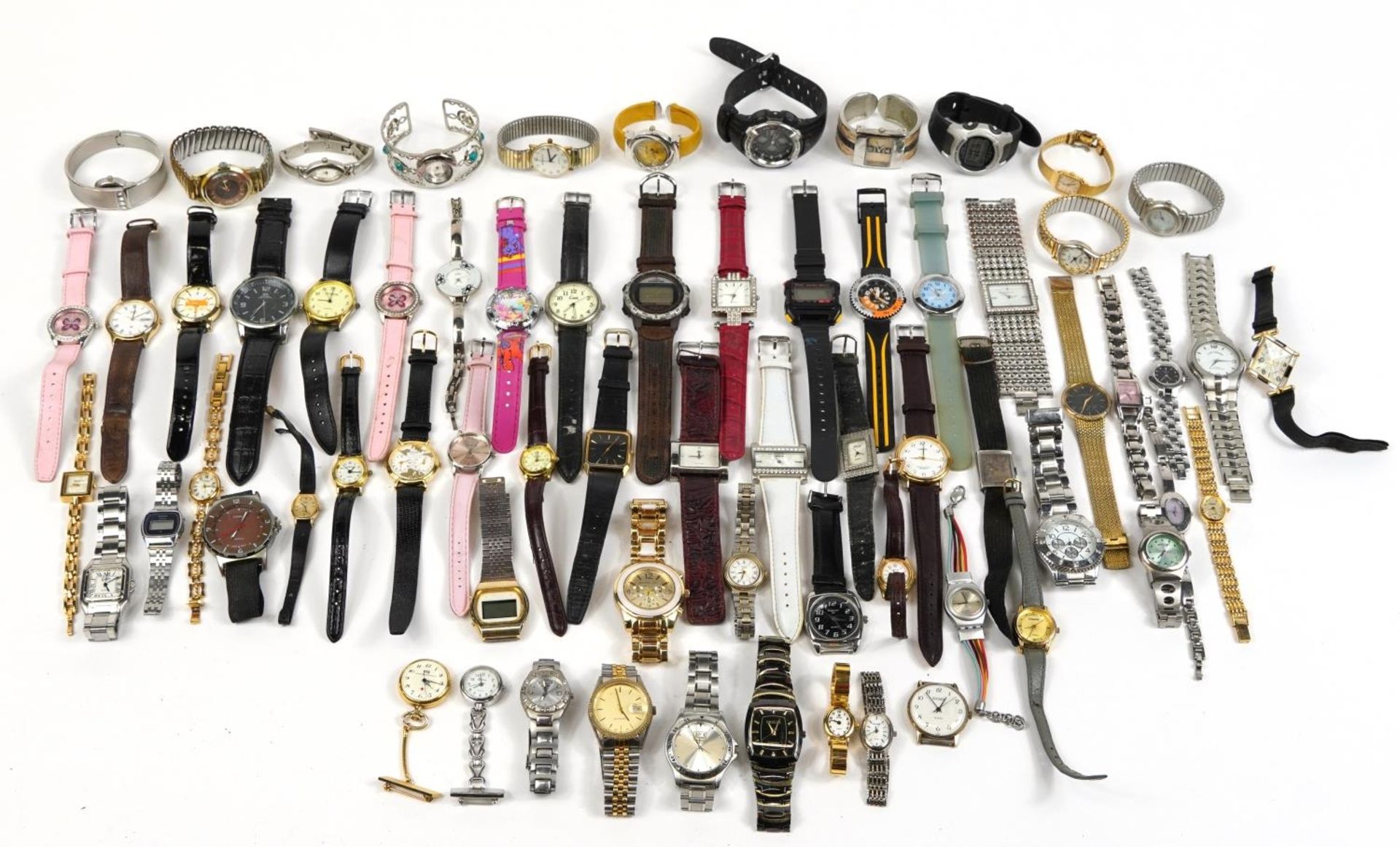 Vintage and later ladies and gentlemen's wristwatches including Casio, Seiko, Sekonda, Pulsar and