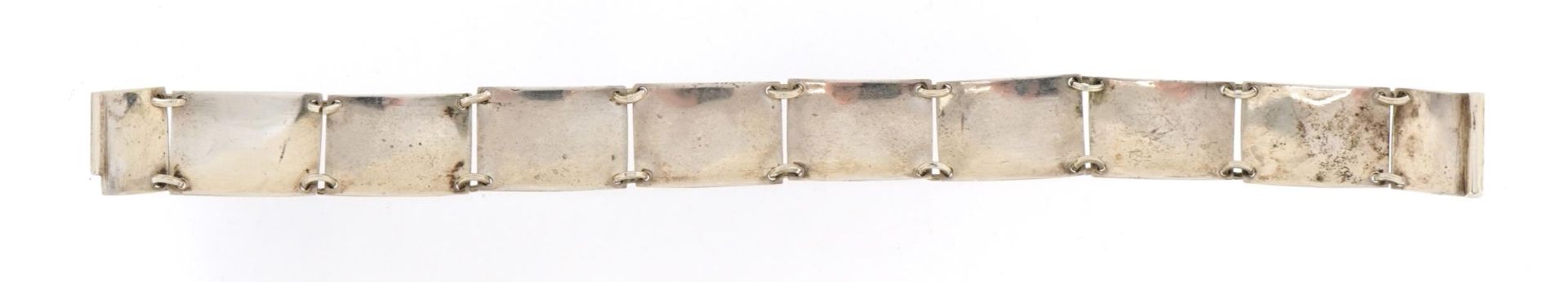 Thai unmarked silver niello work bracelet, 17cm in length, 15.8g - Bild 3 aus 4