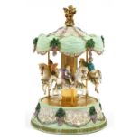 Fairies of the Emerald Isle musical carousel by Judith Winston for Frankin Mint, 27cm high