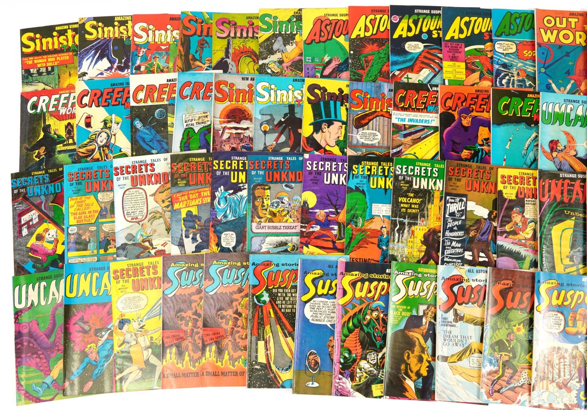 Collection of vintage comics including Sinister Tales, Secrets of the Unknown and Amazing Stories of - Image 2 of 3