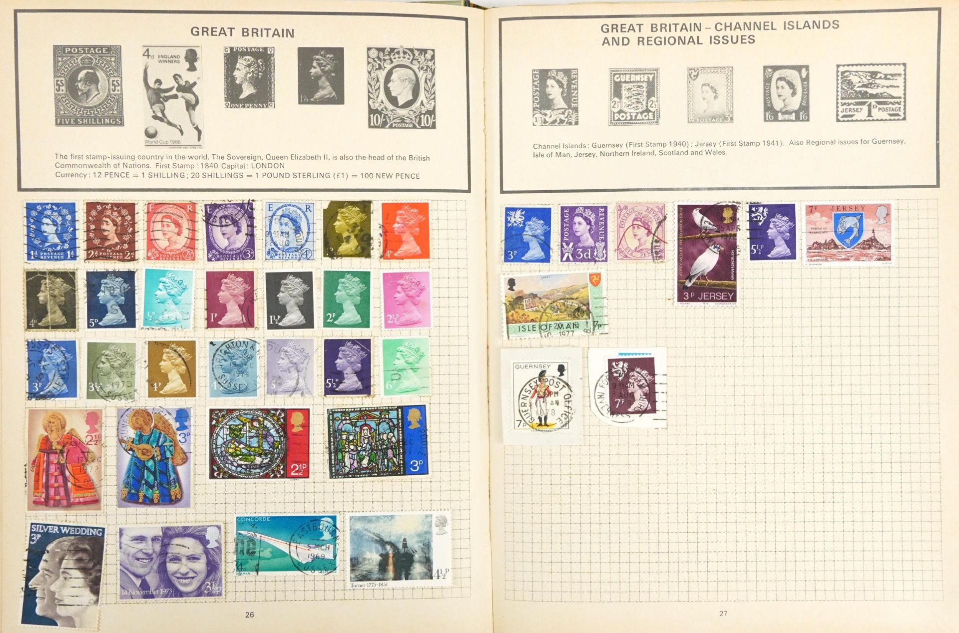 Collection of British and world stamps arranged in eight albums including Penny black and Penny reds - Bild 8 aus 15