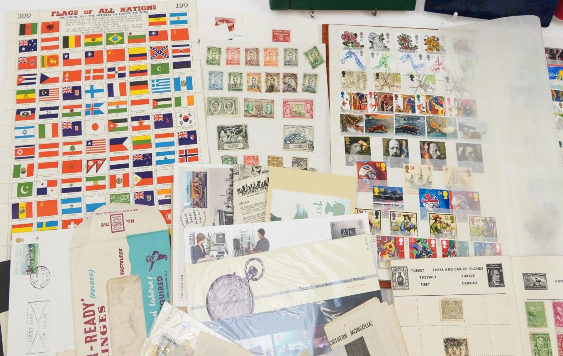 Collection of British and world stamps, come arranged in albums - Bild 2 aus 10