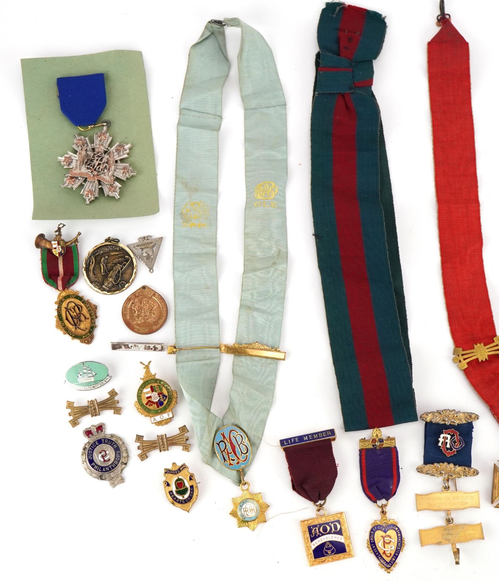 Group of masonic and RAOB interest jewels and medallions including Independent Order of Buffaloes - Bild 2 aus 3