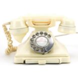 Vintage GPO cream Bakelite pyramid telephone