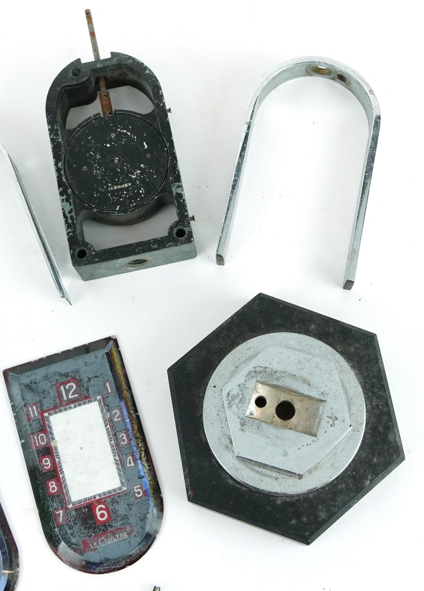 Vintage Jaeger LeCoultre mystery clock for Asprey (for restoration) the glass front 10cm high - Image 3 of 3