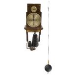 Replica model of Benjamin Franklin's wall clock built in London by Thwaites & Reed Ltd, limited