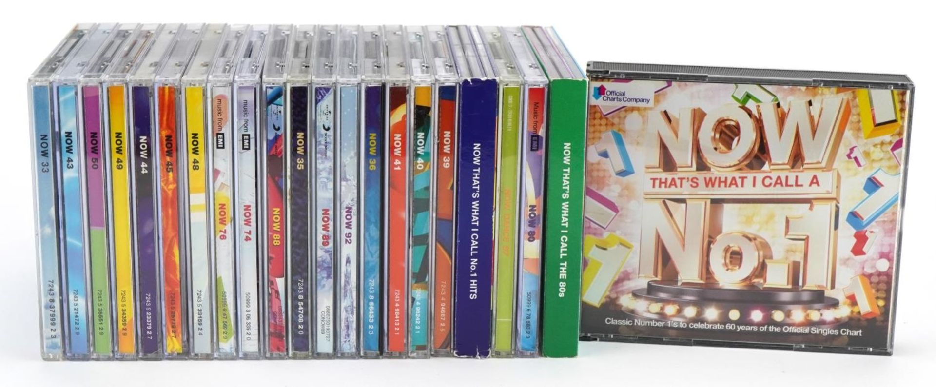 Various Now That's What I Call Music CDs including Dance No 1 hits and Now 80s, twenty two in total