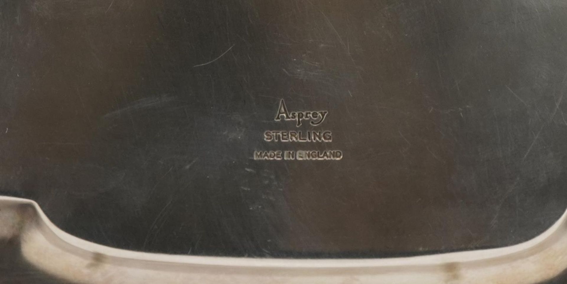 Asprey & Co Ltd, Elizabeth II silver four footed salver, Sheffield 1990, 19cm x 19cm, 343.0g - Image 5 of 5