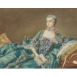 After Francois Boucher - Madame de Pompadour, pencil signed print in colour, signed M Thorne,