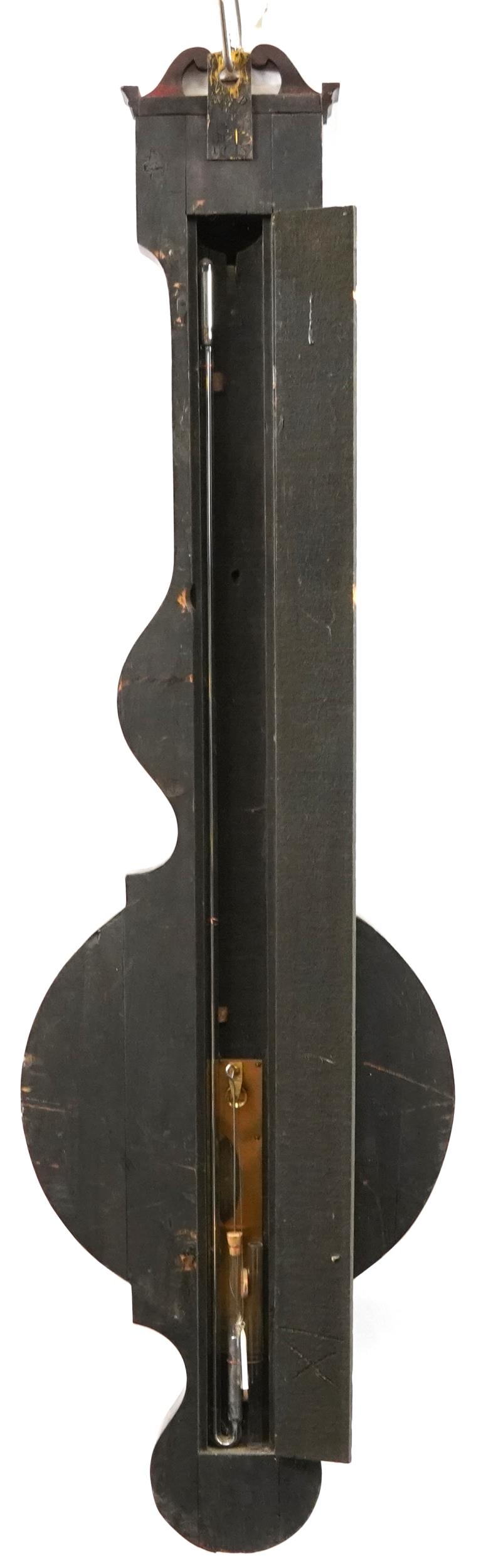 Zuccuni Co, rosewood barometer with broken swan neck pediment, 110cm high - Image 3 of 3
