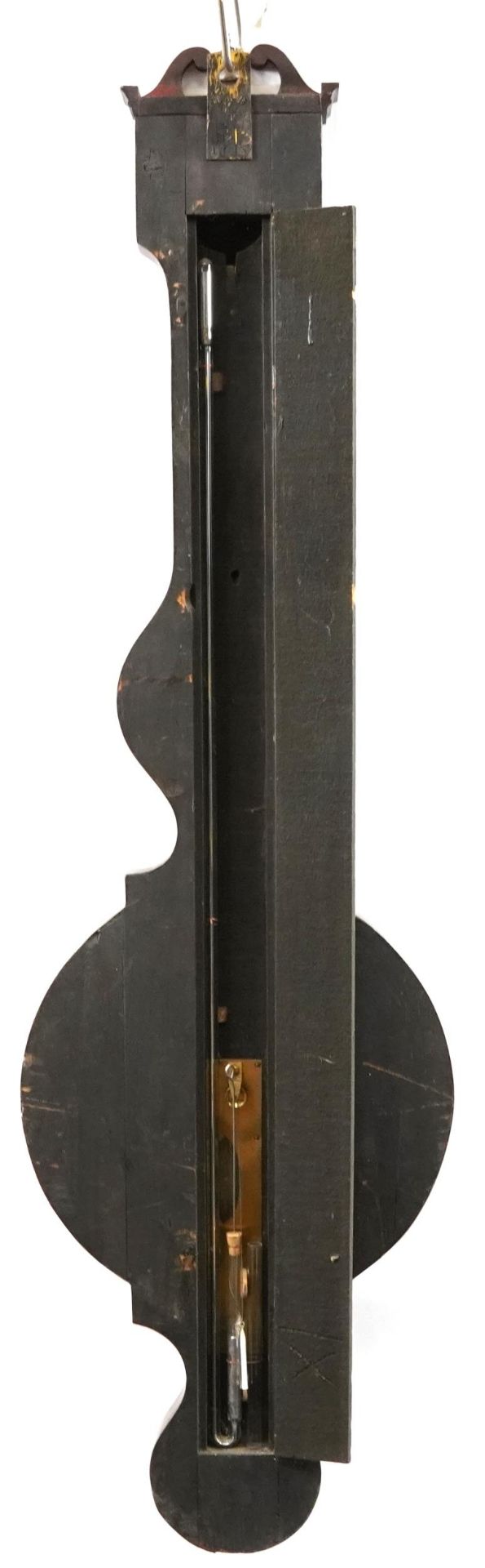 Zuccuni Co, rosewood barometer with broken swan neck pediment, 110cm high - Bild 3 aus 3