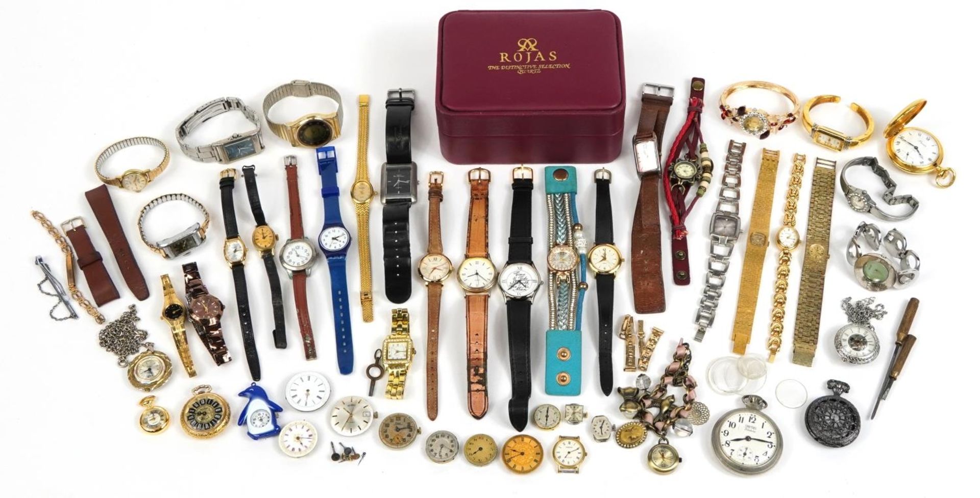 Large collection of vintage and later ladies and gentlemen's wristwatches and pocket watches