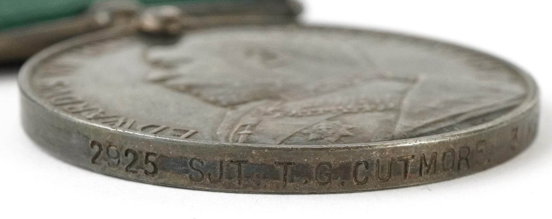 Edward VII British military Volunteer Long Service medal awarded to 2925SJT:T.G.CUTMORE3KENTR.G.A.V. - Bild 4 aus 5