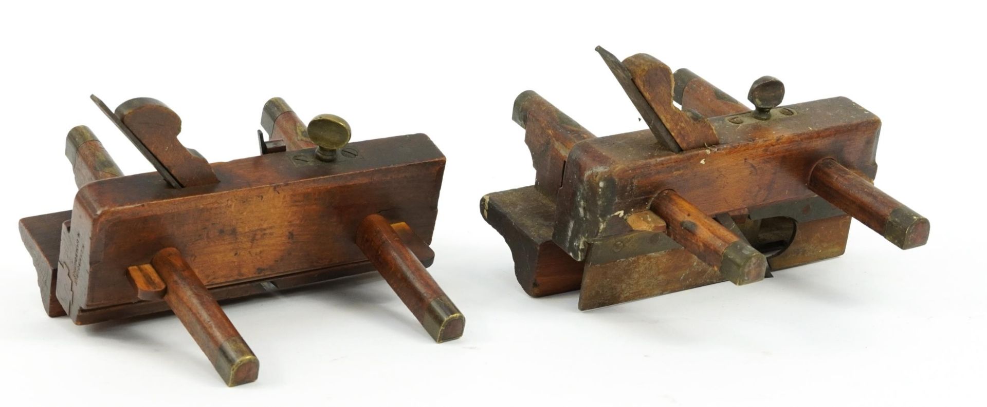Two 19th century boxwood plough planes including John Moseley & Son and Marples & Son numbered 1943 - Image 2 of 4