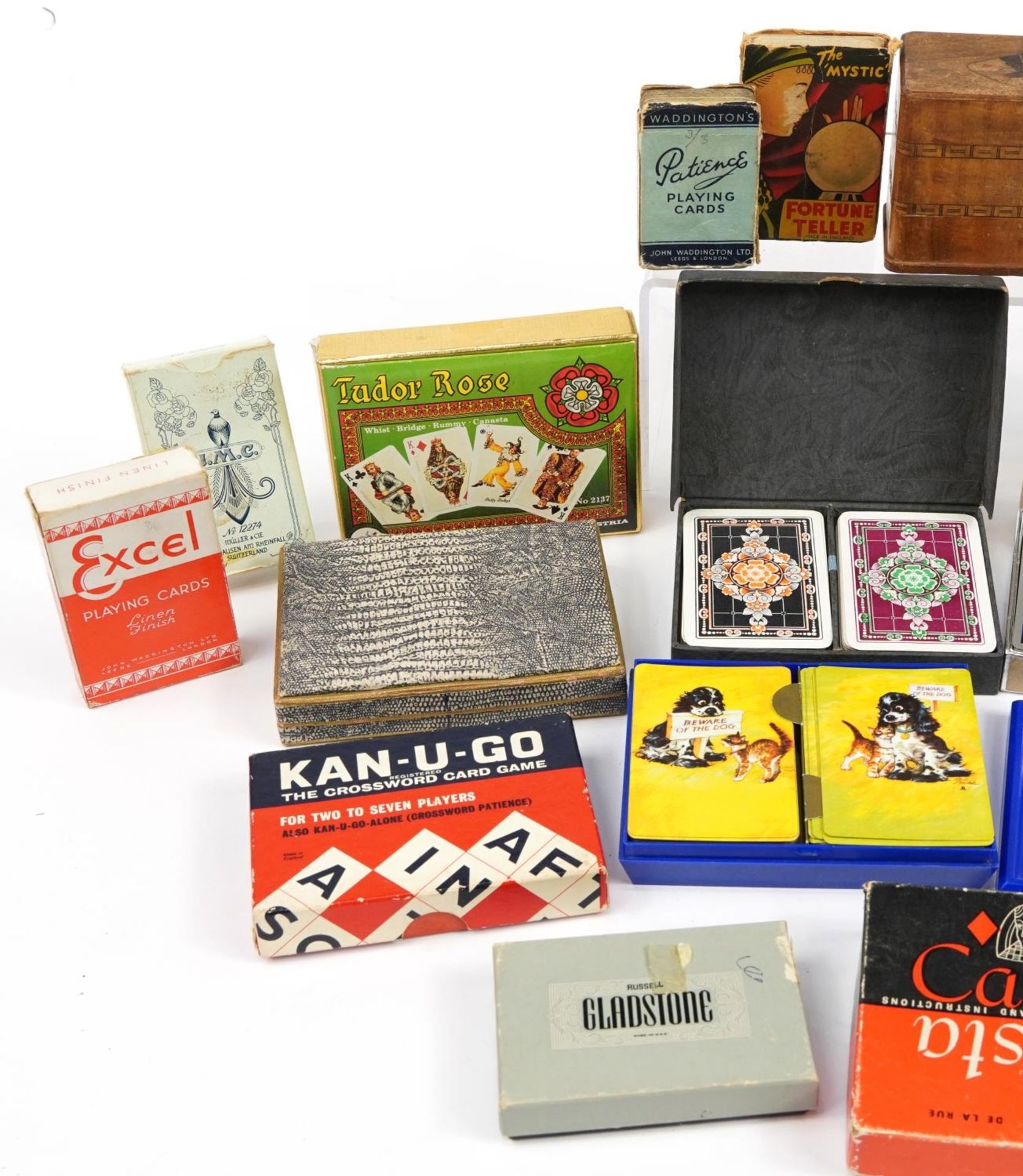 Collection of vintage and later playing cards and fortune teller cards including The Mystic - Bild 2 aus 3