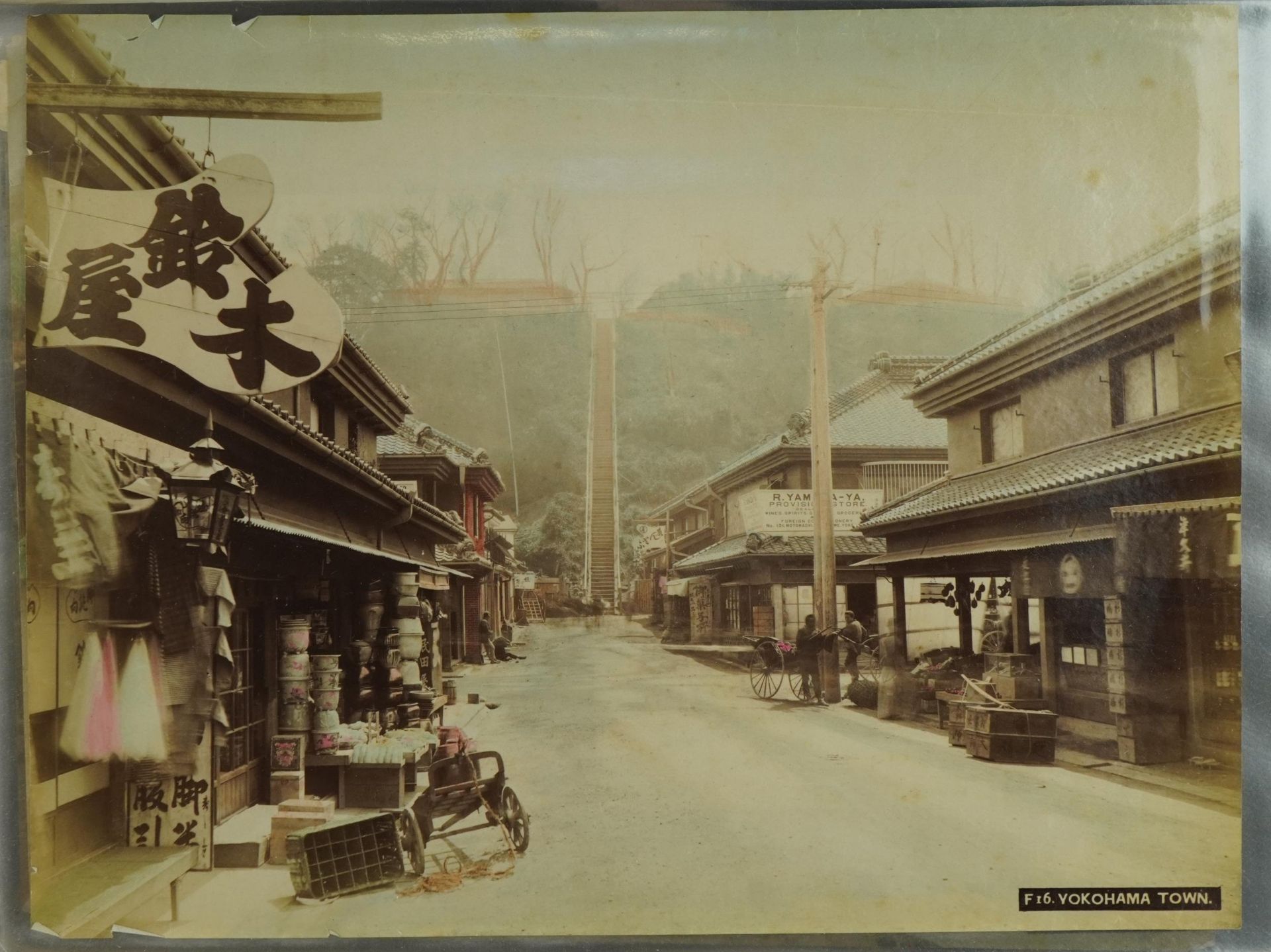 Collection of Japanese photographs arranged in an album including The Tomb of Kiyomori, opium - Bild 3 aus 6