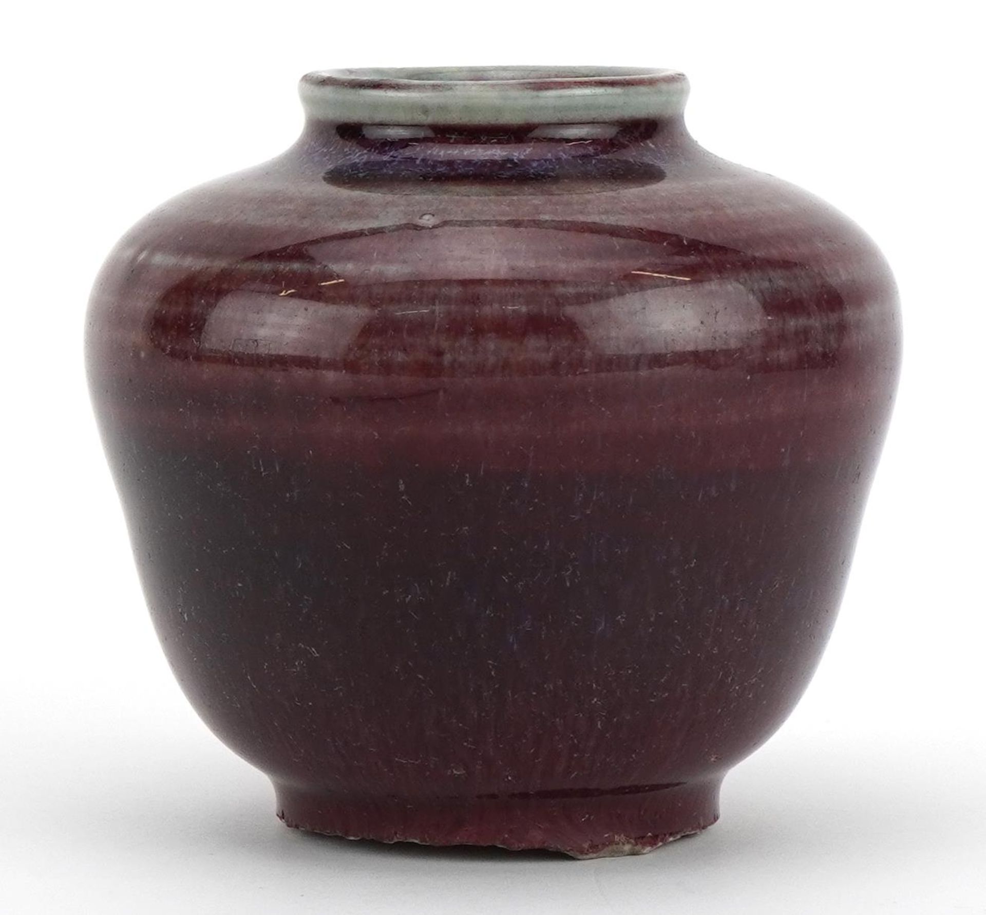 Chinese porcelain vase having a sang de boeuf glaze, 7.5cm high - Image 2 of 3