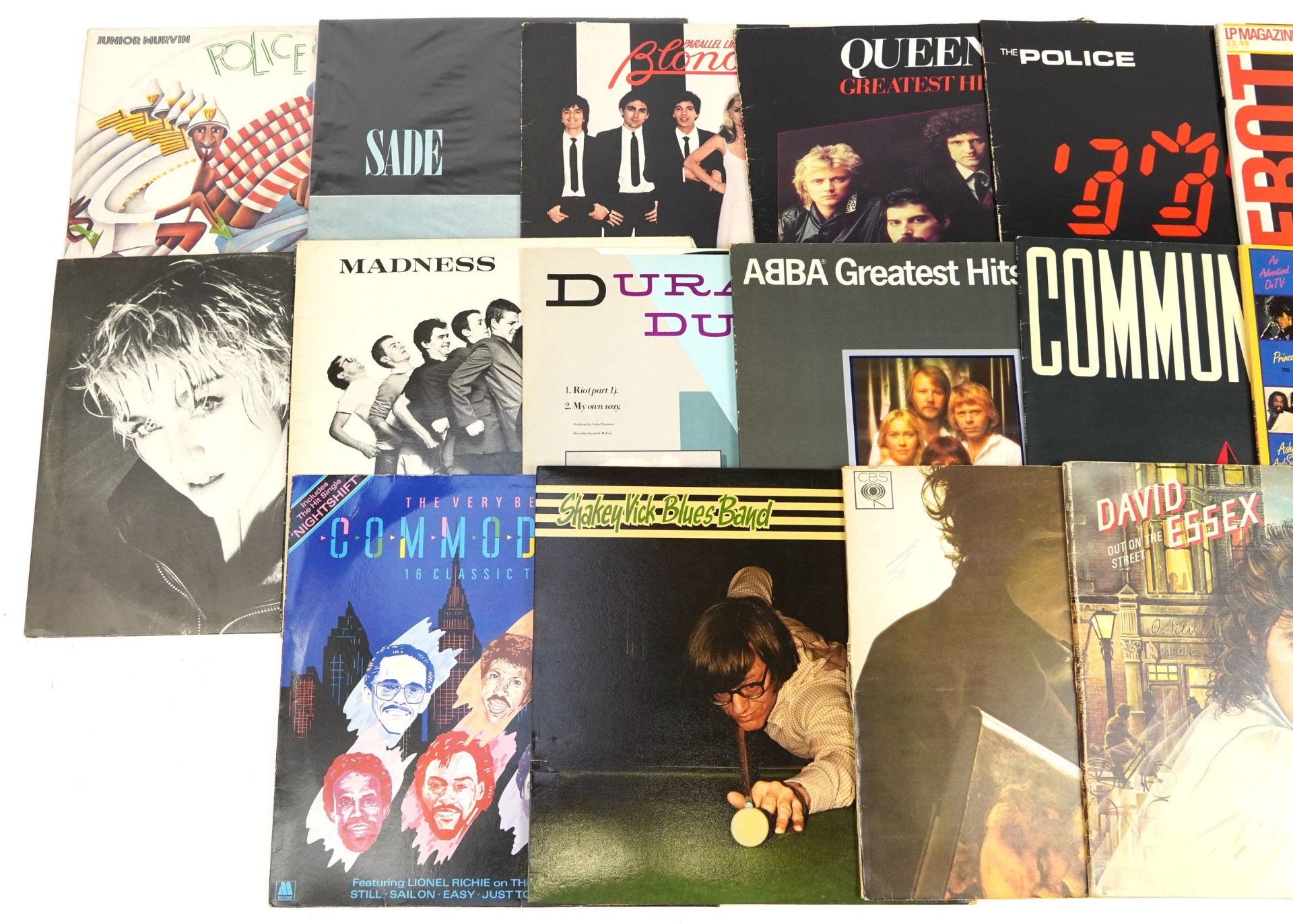 Vinyl LP records including Sade, Queen, The Police, Madness, Duran Duran and Bob Dylan - Bild 2 aus 3