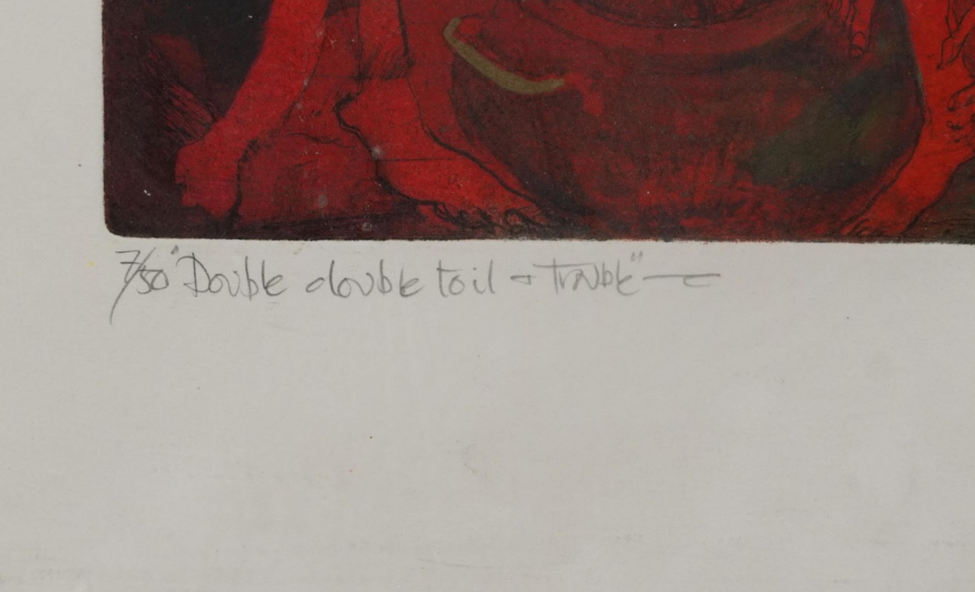 Deanne Coleborn - Double Double Toil and Trouble and Let's Dance, pair of pencil signed prints in - Bild 10 aus 13