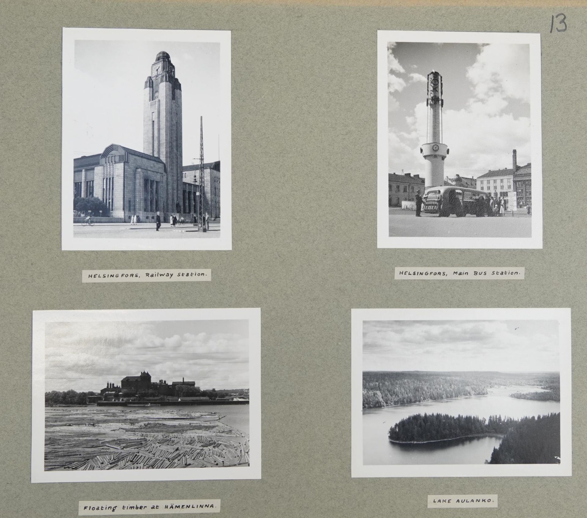 Collection of black and white photographs arranged in four albums including Sweden and Norway - Bild 8 aus 15