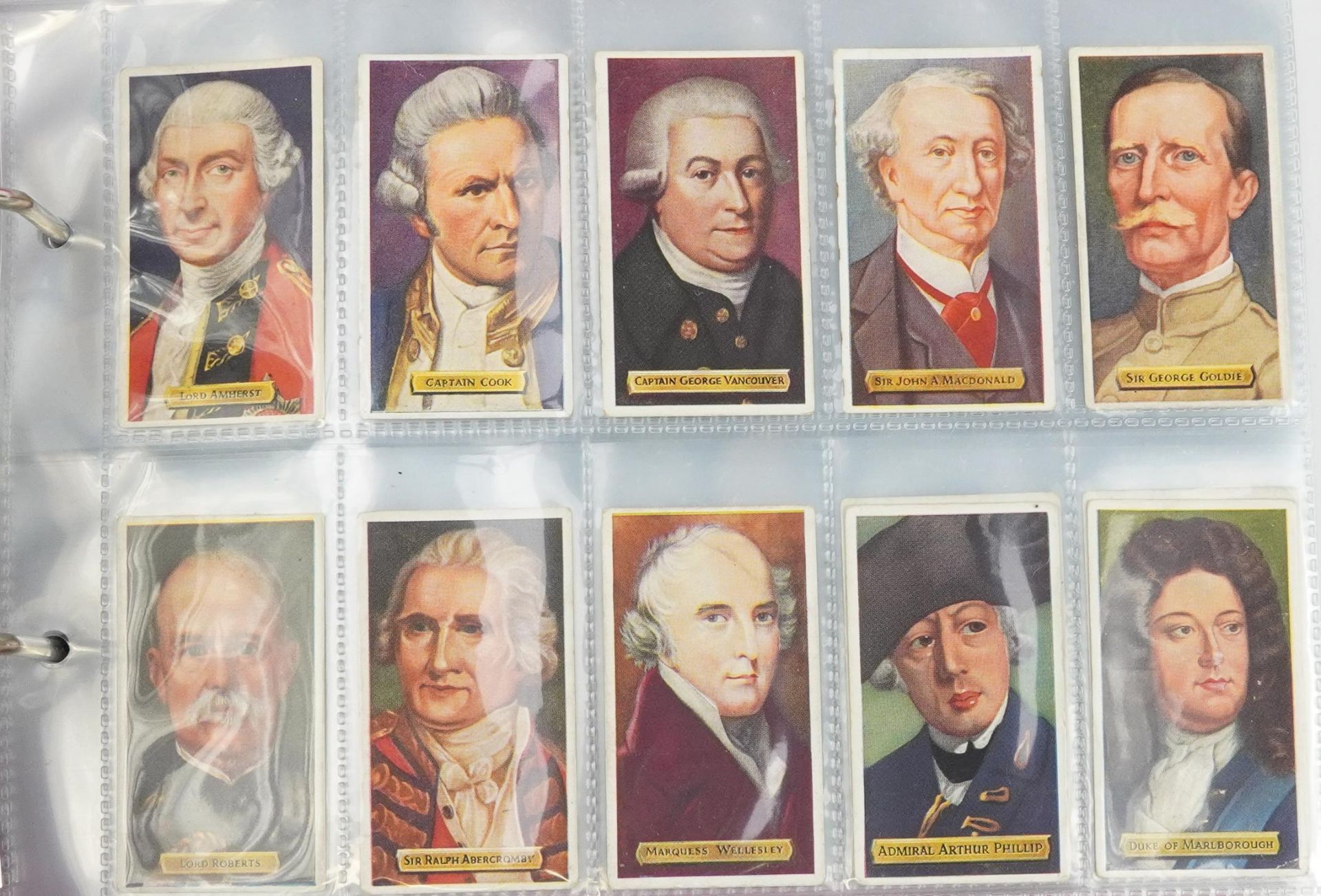 Large collection of cigarette cards arranged in two albums including Lambert & Butlers Motor Cars, - Bild 2 aus 17